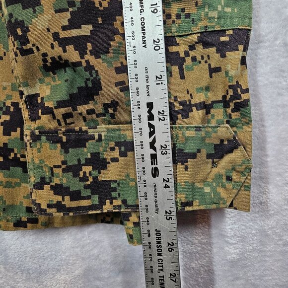 USMC Digital Woodland Camo Combat Jacket Size Medium BDU Cargo gorpcore outdoor - Picture 7 of 15